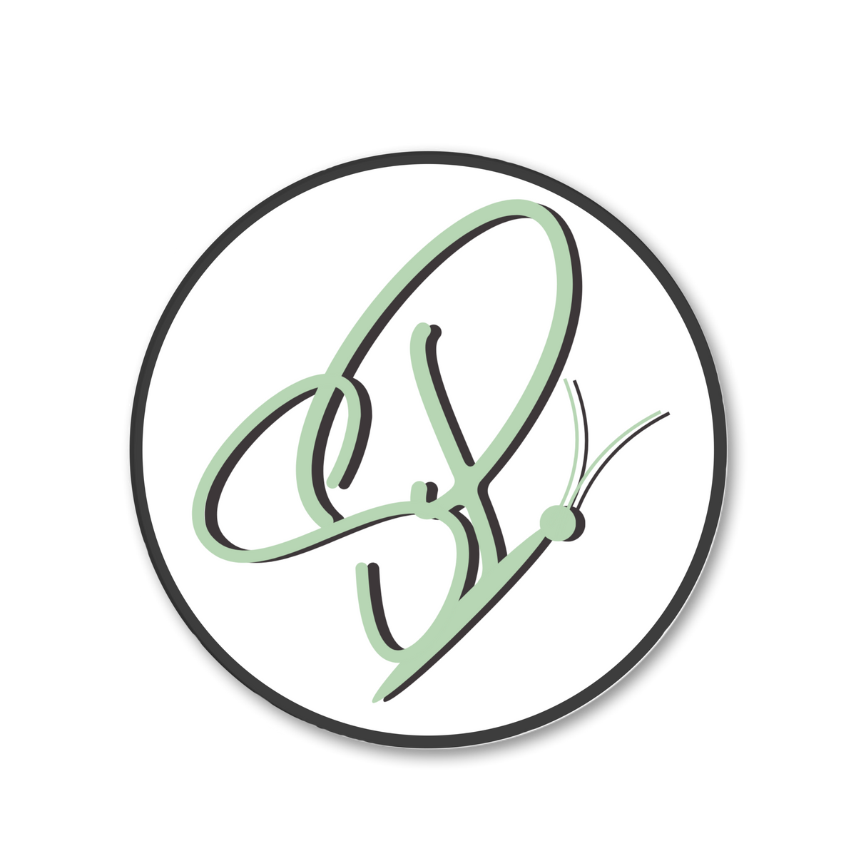 Sam Plourd Butterfly Logo Sticker